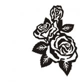 Roseira Preto/Branco