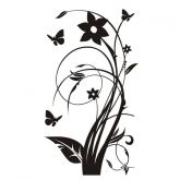 Floral Preto/Branco